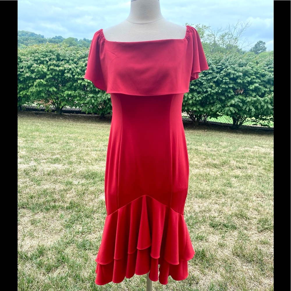 Boston Proper Red Maxi Dress - Picture 1 of 16